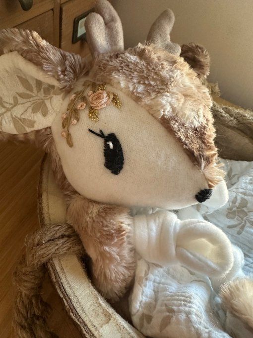Doudou faon à personnaliser